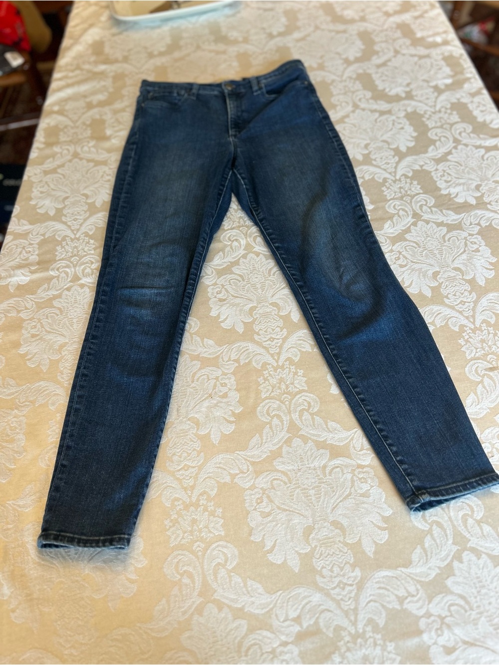 GAP Women's High Rise Indigo Skinny Jeans Stretch Denim size 8